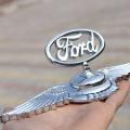 Ford Front Hood 3D Emblem Logo With Wings. 