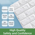 Foam Bricks 3D Self Adhesive Brick Wall Stickers And Waterproof Antifouling Pe Foam Home Decor Wallpaper Sticker. 