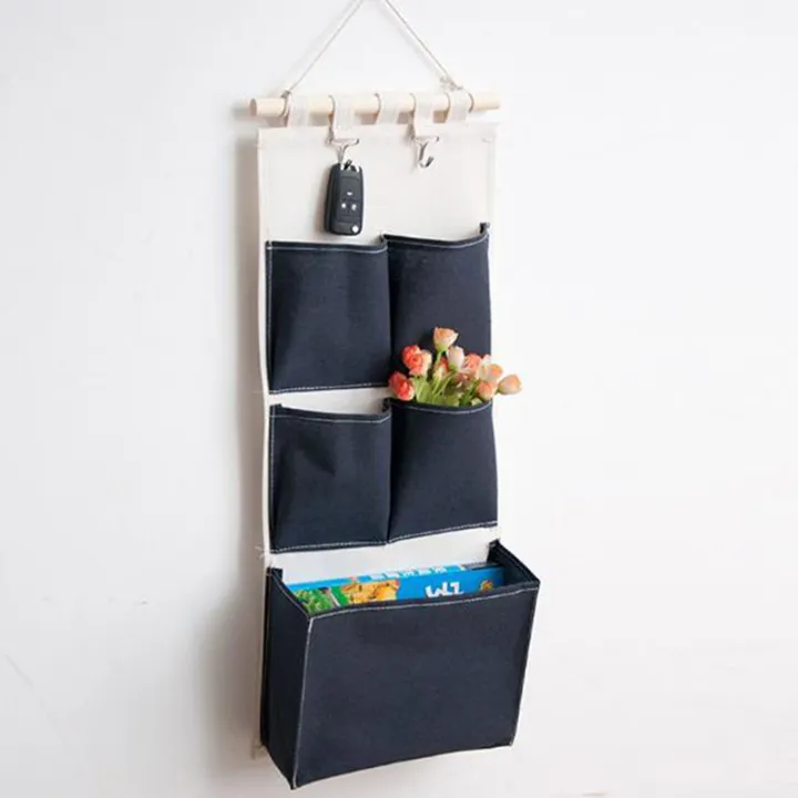 Canvas%20Printing%20Cotton%20Linen%20Hanging%20Storage%20Bag%205%20Pockets%20Wall%20Mounted%20Wardrobe%20Hang%20Bag%20Wall%20Pouch%20Cosmetic%20Toys%20Organizer%20-%20Image%203