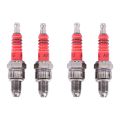 fasdaga Pack of 4 Racing 3 Electrode Spark Plug A7tc for 50cc 110cc 125cc 150cc Atv Scooter Dirt Bike Go Kart. 