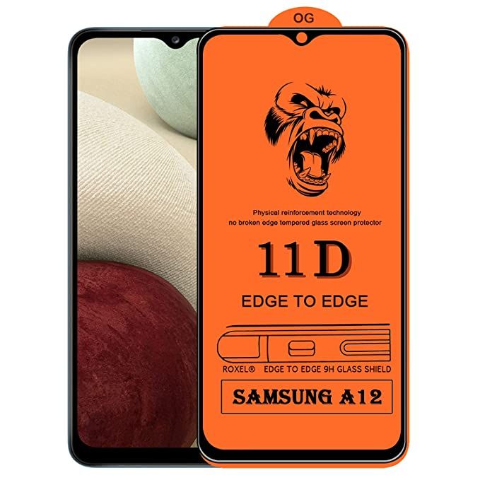 11D Full Cover Tempered Glass For Samsung Galaxy A12/M12 Daraz