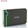 Transcend's StoreJet 2TB USB 3.1 25M3C 2.5" HDD Portable One Touch Auto Backup Hard Drive. 
