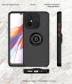 Lenuo For Xiaomi Redmi 12C / 11A Mobile Case Multifunction Car Magnetic Shockproof With Ring Stand Back Cover. 
