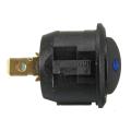 Car Boat 12V Round ON-OFF Illuminated LED Dot Rocker Push Button Toggle Switch Blue. 