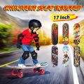 Skateboard - Standard Skateboard for Beginners Kids Boys Girls Teenager Skateboard, Skateboard 17 INCH X 5 INCH. 