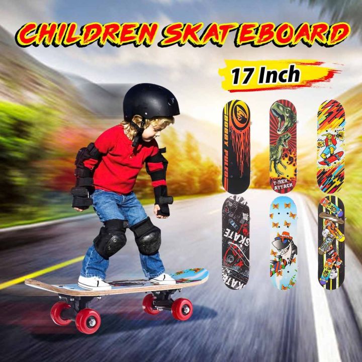 Skateboard%20-%20Standard%20Skateboard%20for%20Beginners%20Kids%20Boys%20Girls%20Teenager%20Skateboard,%20Skateboard%2017%20INCH%20X%205%20INCH%20-%20Image%203