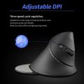ZELOTES F-17 Vertical Mouse 2.4GHz Wireless Gaming Mouse 6 Keys Ergonomic Optical Mice with 3 Adjustable DPI for PC Laptop. 
