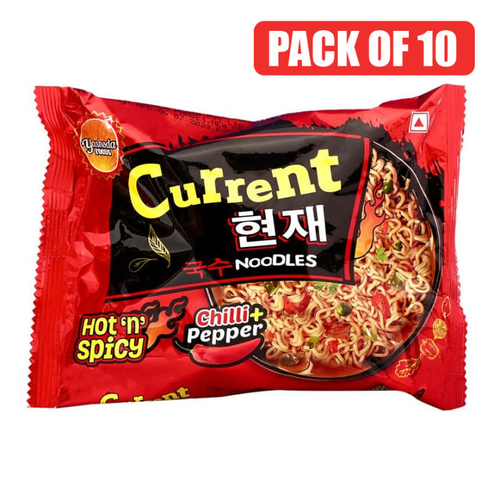 Current Hot And Spicy Noodles 100 Gm (Pack of 10 )