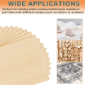 50Packs 4 X 4 Inch Plywood Sheets 1/16 Inch Thin Wood Sheets Craft Wood Board Plywood for Crafts. 