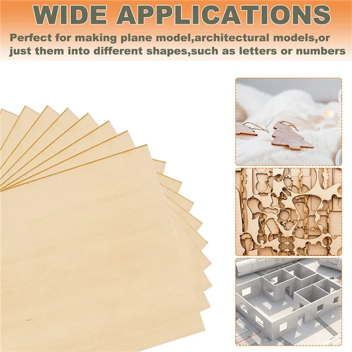 50Packs%204%20X%204%20Inch%20Plywood%20Sheets%201/16%20Inch%20Thin%20Wood%20Sheets%20Craft%20Wood%20Board%20Plywood%20for%20Crafts%20-%20Image%204