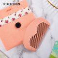 DISICHEN High Quality 1Pcs Natural Peach Wood Comb With Bag Close Teeth Anti-static Head Massage Beard Hair Care Wooden Tools Beauty Accessories. 