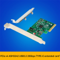 PCI-E X4 to USB 3.2 20Gbps Type-E Expansion Card Network Adapter Card ASM3242 Chip for Win 7/Win 8/Win 10/Linux. 