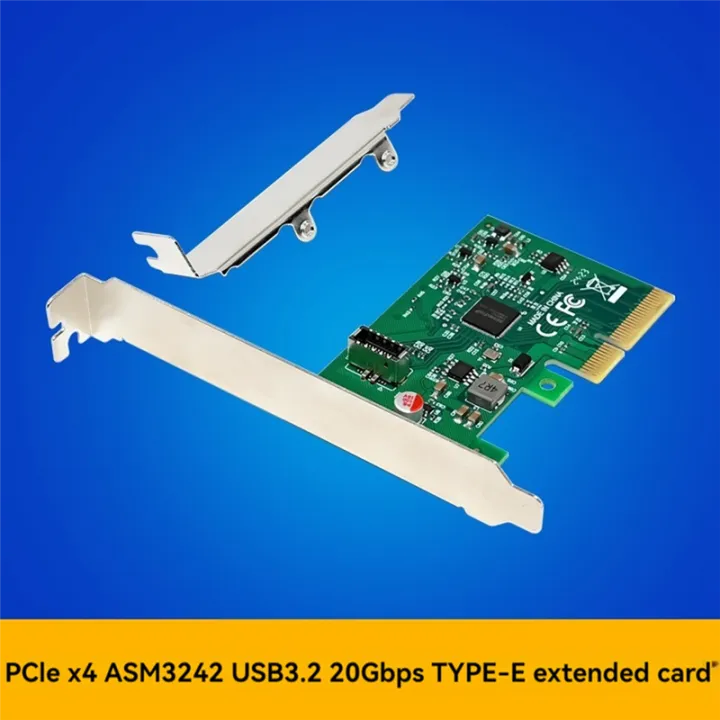 PCI-E%20X4%20to%20USB%203.2%2020Gbps%20Type-E%20Expansion%20Card%20Network%20Adapter%20Card%20ASM3242%20Chip%20for%20Win%207/Win%208/Win%2010/Linux%20-%20Image%204