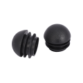 FORIDE 6 Pcs 25mm Dia Plastic Round Tube Inserts End Blanking Caps Black. 