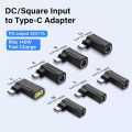 JAERBEE PD 140W DC to Type C Power Charging Adapter DC Female Input to USB C Male Connector for Phone,Tablet,Laptop (F). 