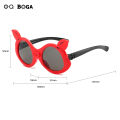 OQ BOGA 6 Styles Fashion Unisex Anti UV Cartoon Cute Pig Ear Frame Kids Sunglasses Children Outdoor Eye Protection Multicolor Plastic Full Rim Sun Glasses. 