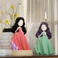 Silicone Pendulum dress Handcrafted DIY 3D Princess candle mold Lift the skirt Desktop Epoxy resin ornaments for Party decorations Craft enthusiasts Home interior Gift idea DIY projects. 
