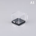 1Pc Storage Boxes Lids Gemstone Display Coin Clear Container Specimen Mini Square Cube Acrylic Case Rough Mineral Standard Eatop. 