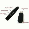PP-1000 Wireless Presenter with Laser Pointer – USB PowerPoint Clicker, 2.4GHz Remote Control for PPT Slides, Includes Storage Pouch. 