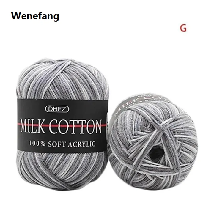 Wenefang%20Mixed%20Colour%2050g%20Knitting%20Yarn%20Knitting%20Tool%20Cotton%20Profesional%20Yarn%20Crochet%20Milk%20Soft%20Baby%20Cotton%20Wool%20Yarn%20-%20Image%203