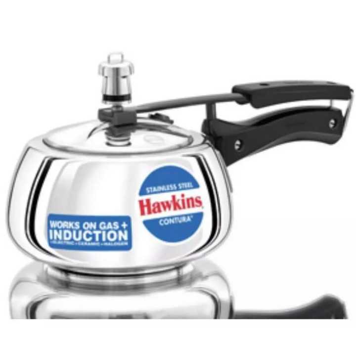 Hawkins Stainless Steel Contura 1.5 L Induction Bottom Pressure Cooker (SSC15)