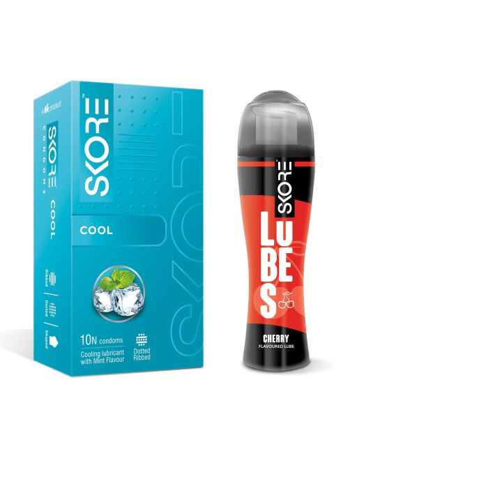 Skore%20Cool%2010S%20With%201500+Raised%20Dots%20with%20Skore%20Cherry%20Flavored%20Lubes%2050%20Ml.%20-%20Image%202