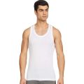 Amul Macho Sleeveless Premium White Cotton Vest For Men (Pack of 2). 