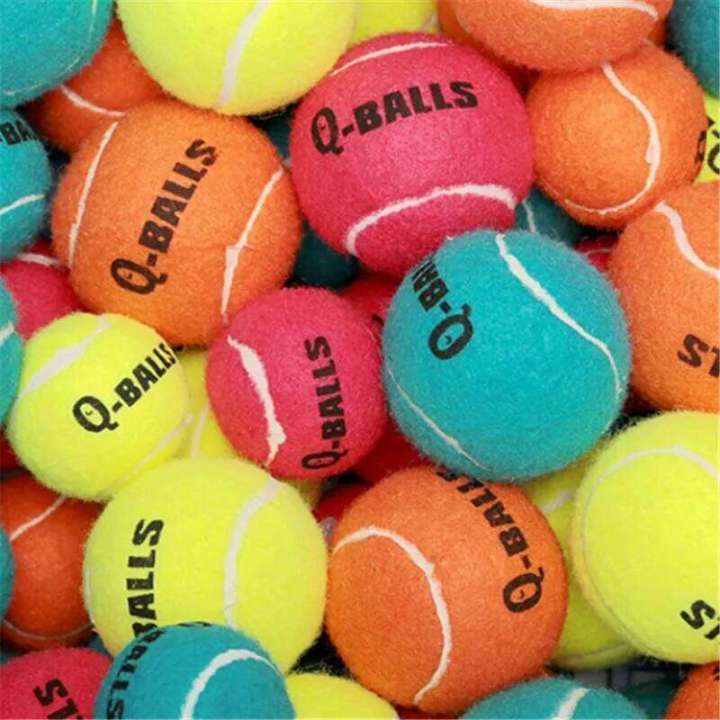 4Pcs/Set%20Dog%20Toy%20Q-MONSTER%20Thick%20Walled%20Natural%20Rubber%20Squeak%20Chew%20Dogs%20Tennis%20Interactive%20Bouncy%20Balls%20for%20Training%20-%20Image%202