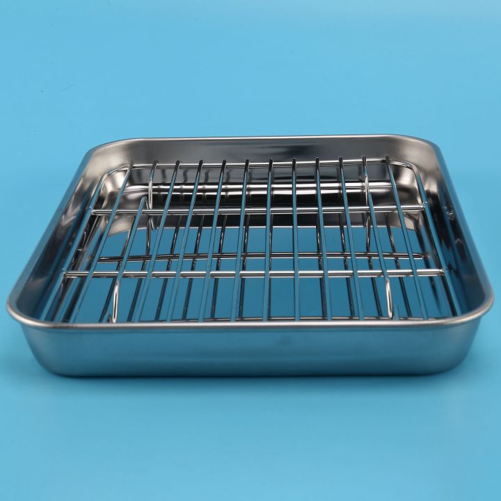 9%20Inch%20Toaster%20Oven%20Tray%20and%20Rack%20Set,%20Small%20Stainless%20Steel%20Baking%20Pan%20with%20Cooling%20Rack,Dishwasher%20Safe%20Baking%20Sheet%20-%20Image%208
