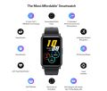 Honor Watch ES (Black, 4.16cm (1.64") AMOLED Touch Display) 95 Workout Modes, Automatic Workout Recognition, 12 Animated Workout Courses, Fast Charge, SpO2, Stress, Sleep Monitor, Watch Face Store. 