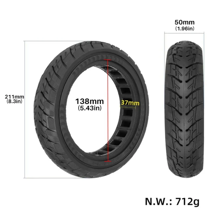 Wurrpopy-2X%2081/2x2(50/75-6.1)%20Off-Road%20Solid%20Tire%20for%20M365%201S%20Pro%20Scooter%20Explosion-Proof%20Tire%20-%20Image%202