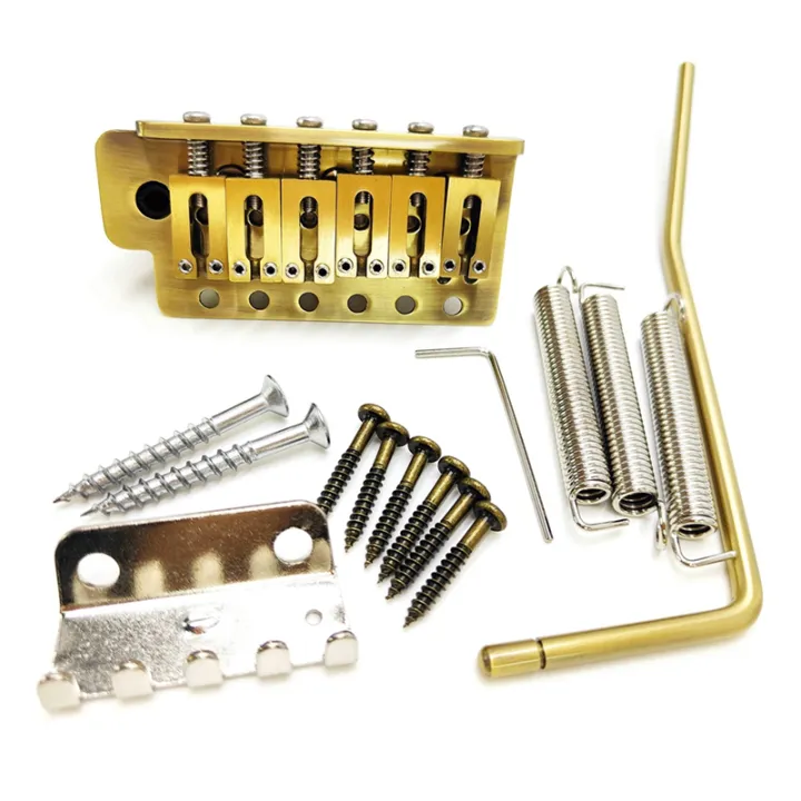 Copper Six-Point Bridge Electric Guitar Extended Tone Bridge Single ...