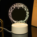 3D Creative Visualization Acrylic Light Writing Message Board for Keeping Notes, Messages, Greetings, Gifts, Smart USB Connected Writing Notes. 
