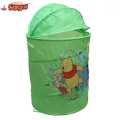 Cartoon Printed Foldable Round Laundry Basket. 