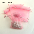 DISICHEN Profesional 50pcs Sheer Transparent Chiffon Organza Bags Christmas Halloween Wedding Birthday Party Candy Gift Boxes Jewelry Packaging Bags. 