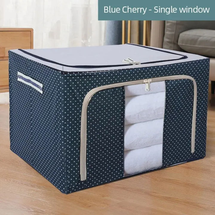 Oxford%20Foldable%20Clothes%20Storage%20Box%20%7C%20Multi-Purpose%20Washable%20Organizer%20with%20Zip%20Lid%20&%20Metal%20Frame%20%7C%20Blanket,%20Quilt,%20Pillow%20Storage%20-%20Image%202