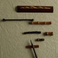 Traditional Writing Natural Bamboo Pen Rest Teahouse Restaurant Chopstick Calligraphy Brush Holder Kitchen Tableware Painting Penmanship Pen Stand Ornaments. 