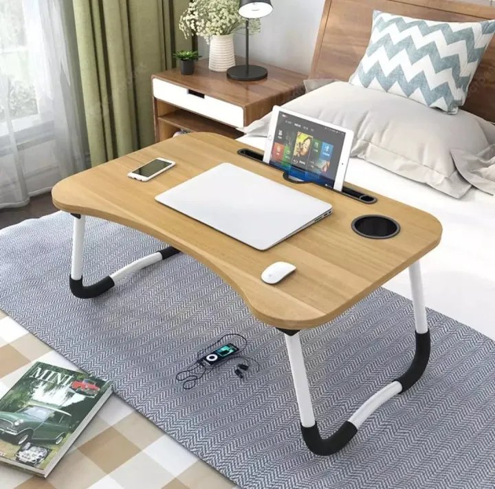 Smart%20Multi-Purpose%20Laptop%20Table%20Stand/Study%20Table/Bed%20Table/Foldable%20and%20Portable/Ergonomic%20&%20Rounded%20Edges/Non-Slip%20Legs/Engineered%20Pink/Color%20-%20Image%206