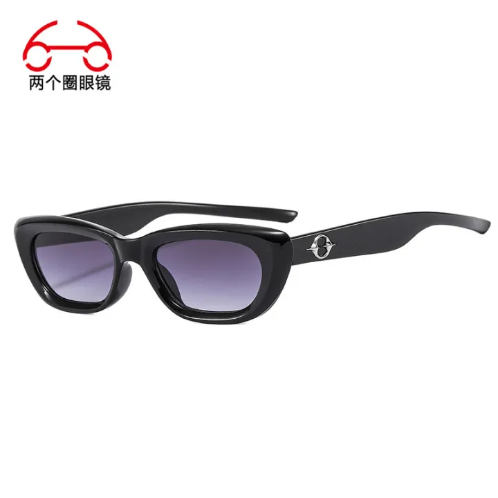 Outdoor%20men's%20and%20women's%20butterfly%20personality%20cat's%20eye%20European%20and%20American%20two-circle%20small%20frame%20fashion%20sunglasses%20crossover%20frame%20sunglasses%20-%20Image%206