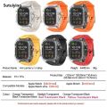 Sutuiying Transparent Modification Kit For Apple Watch Ultra 9 8 7 49mm 44mm 【2025 Version】 45mm Strap+Case For iWatch Series 6 5 4 Rubber Band Refit Mod. 
