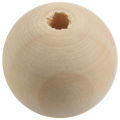 30x Natural Ball Wood Spacer Beads 25mm(1inch) Wood Color. 