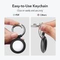 ESR Cloud Case for AirTag Keychain [2 Pack] Silicone AirTag Holder with Keyring. 