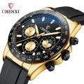 CHENXI brand fashion business, three eye, six needle, chronometer, quartz men's watch. 