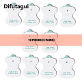 Difutagui 2025 New 10/50PCS Tens Electrodes Pads Replacement Physiotherapy Non-woven Self Adhesive Replacement Patch for Tens Electric Massager. 