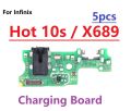 For Infinix Hot 10s X689 USB Dock Charger Port Plug Headphone Audio Jack Microphone Flex Cable Charging Board For hot10s  Replacement Parts. 