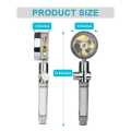 High Pressure Water Saving Handheld Propeller Shower head with filters Vortex shower head pause switch hydro jet shower head 360 Degrees Rotating(head only). 