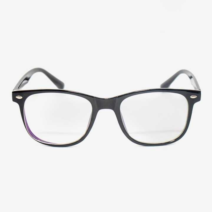 Transparent Black Round Frame Glasses For Unisex