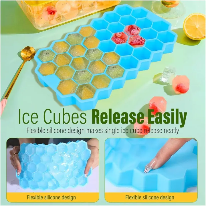 37-Grid%20Silicone%20Honeycomb%20Ice%20Cube%20Tray%20%E2%80%93%20Easy-Release%20Reusable%20Small%20Ice%20Cube%20Mold%20for%20Freezer,%20Cocktails,%20Iced%20Coffee,%20Whiskey%20&%20Soft%20Drinks%20(Without%20Lid)%20By%20Choice%20Group%20-%20Image%204