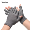 Wenefang Summer Sunscreen Cycling Gloves Dot Anti-Slip Riding Outdoor Sports Half Finger Gloves Breathable MTB Bike Bicycle Gloves. 