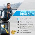 MuscleBlaze Fish Oil Omega 3 1000mg 60 Capsules with 300mg EPA DHA Labdoor USA Certified. 